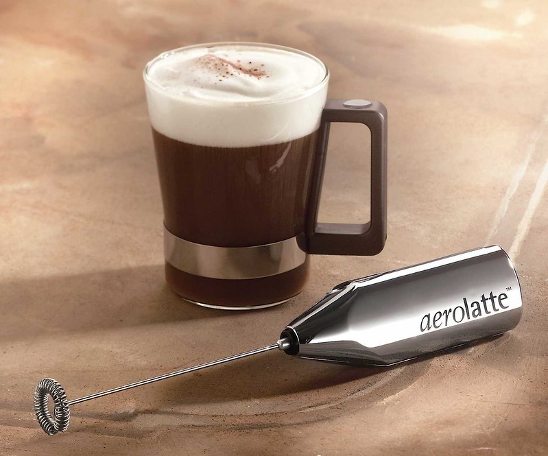 aerolatte Original Steam Free Milk Frother To-Go with Storage Tube, Moo